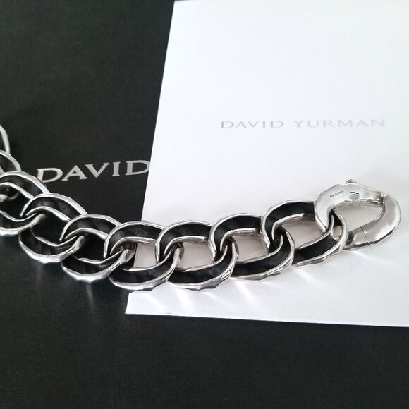 DAVID YURMAN - Wide 25mm Cable Edge® Curb Chain Bracelet *85 grams* $1900 *SALE* - Picture 4 of 6